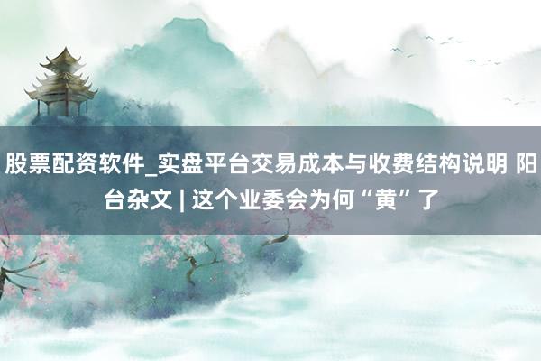 股票配资软件_实盘平台交易成本与收费结构说明 阳台杂文 | 这个业委会为何“黄”了