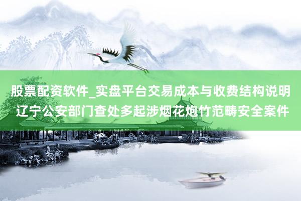 股票配资软件_实盘平台交易成本与收费结构说明 辽宁公安部门查处多起涉烟花炮竹范畴安全案件