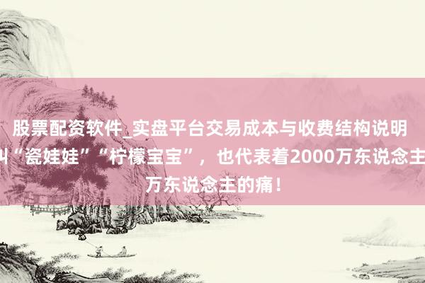 股票配资软件_实盘平台交易成本与收费结构说明 他们叫“瓷娃娃”“柠檬宝宝”，也代表着2000万东说念主的痛！